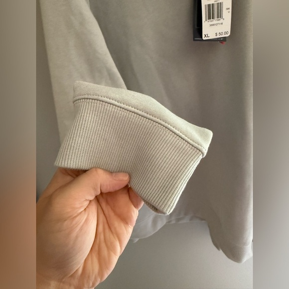 Reebok Hoodie Women SZ XL Grey Fleece Pull Over Logo New Casual Outerwear Jacket - Picture 5 of 9